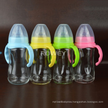 Anti-broken Crystal Drilling New Glass Top Rated Bottle For Breastfed Baby